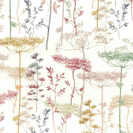 Mixed Queen Anne's Lace Floral Print Italian Paper ~ Tassotti